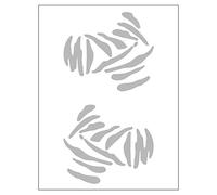 4R Quattroerre.it 15860 PRE-CUT Dakar Stickers Silver 10 x 12 cm