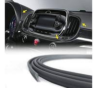 4R Quattroerre.it 19956 Trim Stripes Interlocking Profile for Car Interior, 3 mm x 3 m, Matt Silver