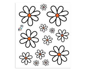 4R Quattroerre.it 32103 Stickers Flowers Daisies, 14 x 16 cm