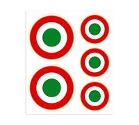4R Quattroerre.it 32109 Stickers Cockade Italy, 14 x 16 cm