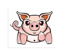 4R Quattroerre.it 32134 Sticker Pig, 10 x 12 cm