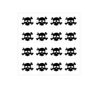 4R Quattroerre.it 3D Mini Skull Sticker Symbol