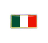 4R Quattroerre.it 3D Sticker Italy Flag, 80 x 40 mm