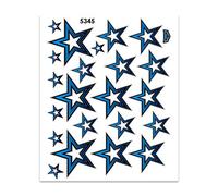 4R Quattroerre.it 5345 Star Stickers, Blue, 35 x 25 cm