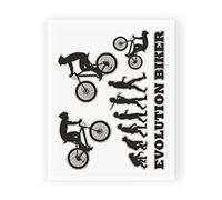 4R Quattroerre.it 6343 Sticker Evolution Biker Bici, 10 x 12 cm