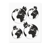 4R Quattroerre.it 9171 Kit Adventure Stickers Adesivi for Motorcycle Case World, 20 x 24 cm