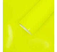 4R Quattroerre.it Adhesive Film Sheet Wrapping, Fluo Yellow, 35 x 50 cm