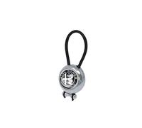 4R Quattroerre.it Alfa Romeo Key Ring, Black, 4 x 3.2 cm, Black, One size