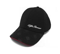 4R Quattroerre.it Elite Alfisti - Curved Visor Hat, Black/Black, Black/White