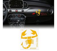 4R Quattroerre.it Sticker Scorpio Abarth Predie-cut, Yellow, h 10.5 cm