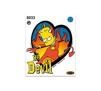 4R Quattroerre.it Sticker Simpson Bart Devil, 14 x 16 cm