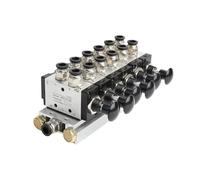 4R210-08 2F-10F Manual Valve 2 Way 5 Position Push and Pull Pneumatic Switch of Directional Combination Manifold(6 in 6 Out)
