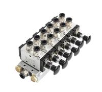 4R210-08 2F-10F Manual Valve 2 Way 5 Position Push and Pull Pneumatic Switch of Directional Combination Manifold(10 in 8 Out)