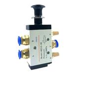 4R210-08 4H210-08 5/2 Way Hand Lever Operated Control Pneumatic Manual Valve w Muffler and Quick Fitting Select(4R210-08,PC 6mm Fittings)