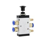 4R210-08 Manual Valve Two-Way Five-Position Push-Pull Pneumatic reversing Valve Switch(with 10mm Fittings)