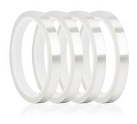 4Rolls 108ft Heat Resistant Tape Sublimation No Residue Thermal Sublimation Heat Tape High Temperature Heat Transfer Tapes Heat Vinyl Press Tapes for Printing Circuit Board Electronic DIY(Clear)