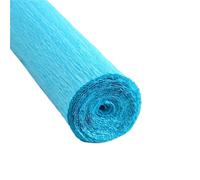 4rolls 50x250cm Colored Crepe Paper Roll Origami Crinkled Craft DIY Flowers Decoration Wrapping For Gift Wrapping(Blue)