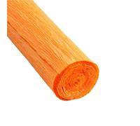 4rolls 50x250cm Colored Crepe Paper Roll Origami Crinkled Craft DIY Flowers Decoration Wrapping For Gift Wrapping(Orange)