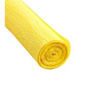 4rolls 50x250cm Colored Crepe Paper Roll Origami Crinkled Craft DIY Flowers Decoration Wrapping For Gift Wrapping(Yellow)