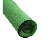 4rolls 50x250cm Colored Crepe Paper Roll Origami Crinkled Craft DIY Flowers Decoration Wrapping For Gift Wrapping(Green)
