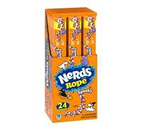 (4ropes x 26g) Spooky Nerds Ropes Individually Wrapped Candy for Treat Bags Halloween and Fall-Themed Nerd Ropes Candy