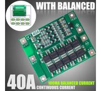 4S 40A Lithium-Ion Battery Protection Board PCB for 14.8V-16.8V Packs, Compatible with Electric Drills & LED Lights