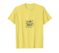 4's and 4th Grade Hustle T-Shirt, Men, Lemon, 3XL