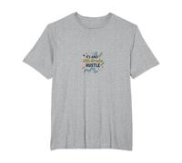 4's and 4th Grade Hustle T-Shirt, Men's Big and Tall, Heather Grey, 6X Tall