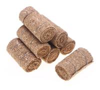 4Set 1/12 Dollhouse Miniature Hay Bales Farm Theme Decorations Mini Dolls House Toys Accessories