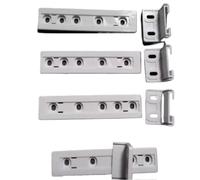 4Set Integrated Fridge Door Plastic Mounting Bracket Fixing Slide Kit For Freezer Refrigerator Door Shelf Rail For Refrigerator