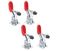 4Set Toggle Clamp, LD GH-201-A Hold Down Clamp 30kg / 66.1lb Holding Force Quick Clip Clamping Tool 6x3cm / 2.4x1.2in Clamping Fixture for Home Decoration, Equipment Installation