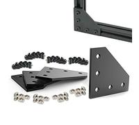 4Sets 20x20 Series L Shape Joint Bracket with Screws and Nuts Interior Corner Connector for 2020 Aluminum Extrusion Profile 3D Printer Frame