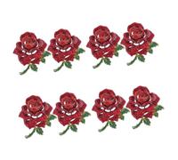 4sets Flower Brooch Pins for Women Rhinestone Rose Brooches Fashion Flower Pins Versatile Accessories for Prom and Weddings for Stylish Outfits 2pcs*4