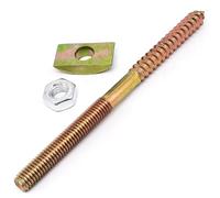 4sets Stair Handrail Fitting Kits,Includes 4pcs M8x120mm Hanger Bolts,4pcs M8 Hex Nuts,4pcs M8 Half Moon Washers for Wooden Connection & Installation