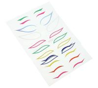 4sets Women Eyeliner Tape Colourful Paper Eye Line Sticker | Waterproof, Sweat-proof, Easy Tear-off, Lightweight for Travel and Home