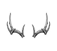 4sheets Big Antlers Juice Tattoo Sticker Simulated Tattoo Waterproof And Long-Lasting Personality Pattern Buck