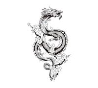 4sheets Creative National Style Tattoo Sticker Arm Simulation Tattoo Man Waterproof Long-Lasting Non-Reflective Semi-Permanent