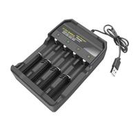 4Slot USB Charging Adapter 18650 Battery Charging Adapter For 18650 18500 16340 Lithium Batteries With Intelligent Overcharge Protections Multiprotection USB Battery