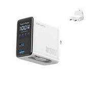 4smarts GaN Flex Screen AI Charger 100W 2 USB-C+1 USB-A White