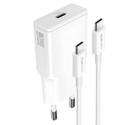 4smarts USB-C Sector Charger GaN 20W Compact Format + USB-C Cable 60W, White