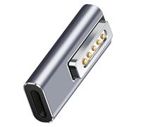 4smarts USB-C to 2 Magnetic Adapter for MacBook Pro & Air, Silver