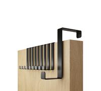 4smile Over Door Hook Set of 10 - Black Coat Hooks