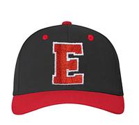 4sold ABC Letter and 23 Numbers Snapback Cap in Red Black/White with Letters A to Z (e)