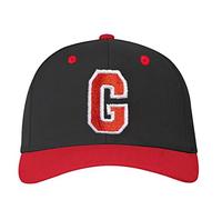 4sold ABC Letter and 23 Numbers Snapback Cap in Red Black/White with Letters A to Z (g)