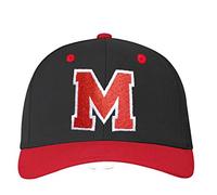 4sold ABC Letter and 23 Numbers Snapback Cap in Red Black/White with Letters A to Z (m)