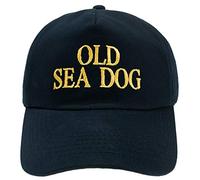 4sold Baseball Cap Yachting Captain Adjustable Strap Boys Men Summer Hat Cotton Navy - Old Sea Dog,Kids