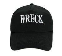 4sold Boys Mens Women 100% Cotton Captain Yachting Baseball Cap Inscription Lettering Sun Summer Hat Black White - Wreck,Adult