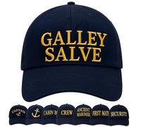 4sold Captain Baseball Cap for Men & Women Navy Blue Adjustable 100% Cotton Embroidered Sailor Hat with Gold Anchor Yacht Skipper Marine Boating Nautical Gift for Boat Owners & First Mate