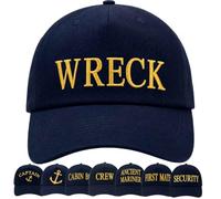 4sold Captain Baseball Cap for Men & Women Navy Blue Adjustable 100% Cotton Embroidered Sailor Hat with Gold Anchor Yacht Skipper Marine Boating Nautical Gift for Boat Owners & First Mate