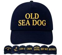 4sold Captain Baseball Cap for Men & Women Navy Blue Adjustable 100% Cotton Embroidered Sailor Hat with Gold Anchor Yacht Skipper Marine Boating Nautical Gift for Boat Owners & First Mate